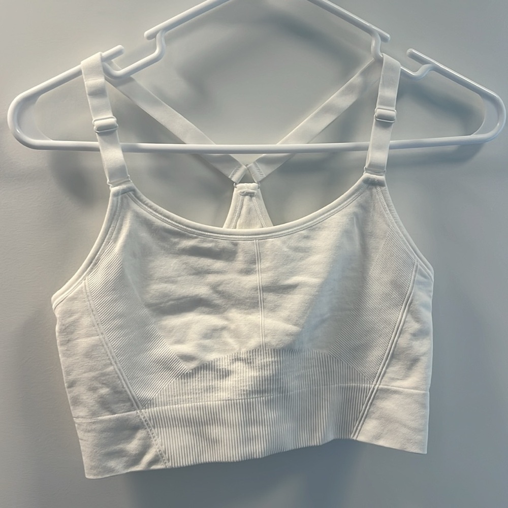 All in Motion White Sports Bra Women Size Large New